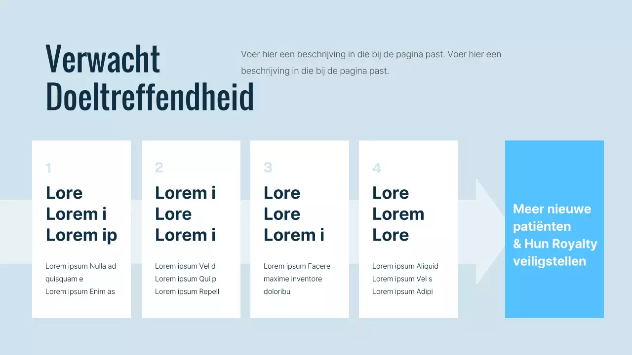 Een eenvoudig blauw ziekenhuis online marketing draaiboek