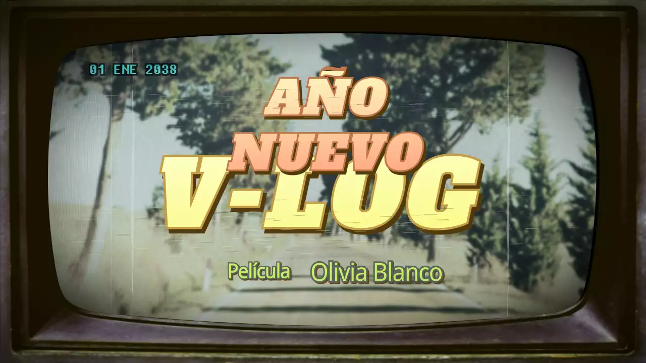 Vlog de Año Nuevo con temática retro