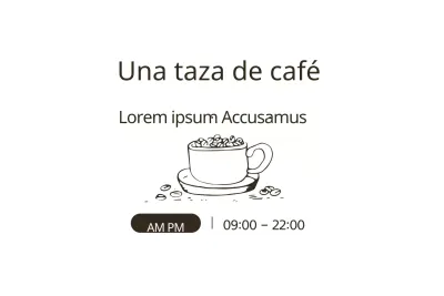Una taza de café