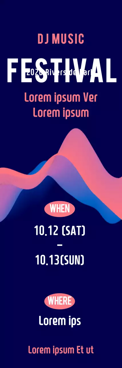 Banner de anúncio do Navy Trendy Festival