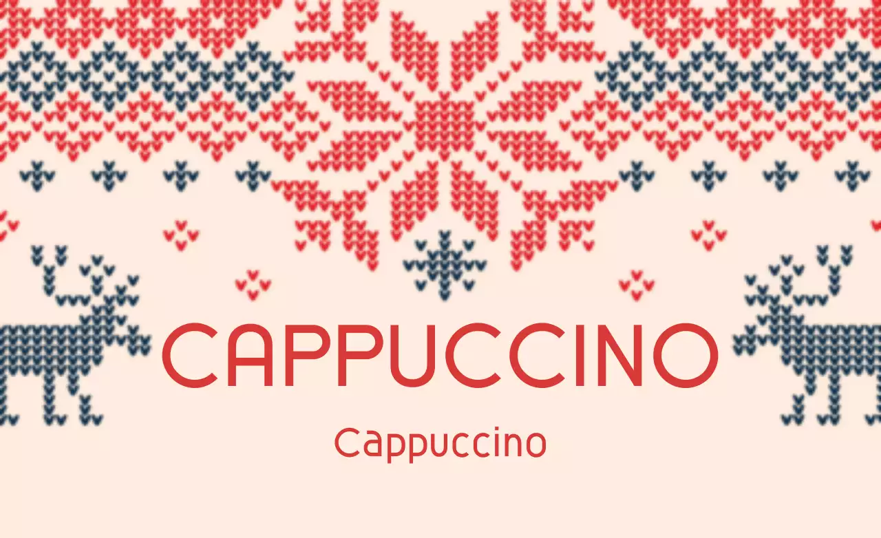 Red Traditional Cappuccino Advertisement Banner