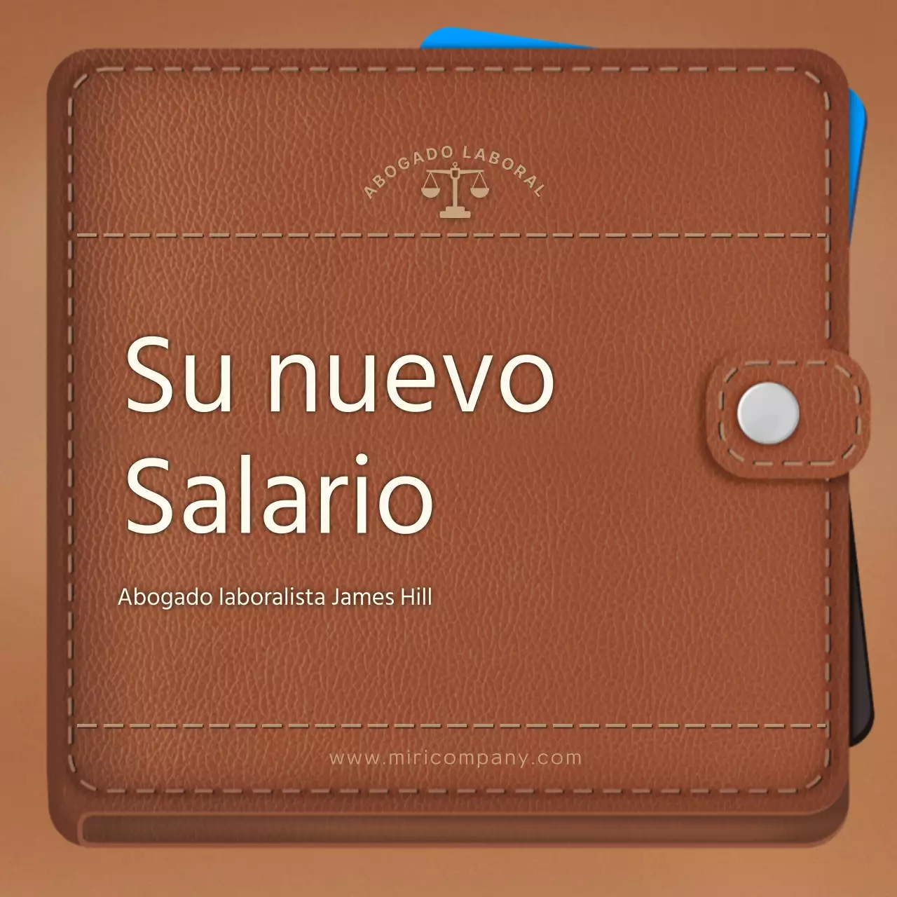 Marrón, ordenada y cambiada, la tarjeta promocional de abogado laboralista de este año noticias