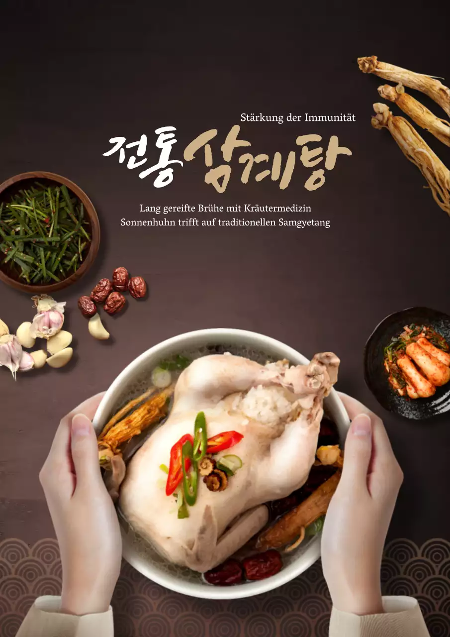 Menü für einen luxuriösen Massagesalon