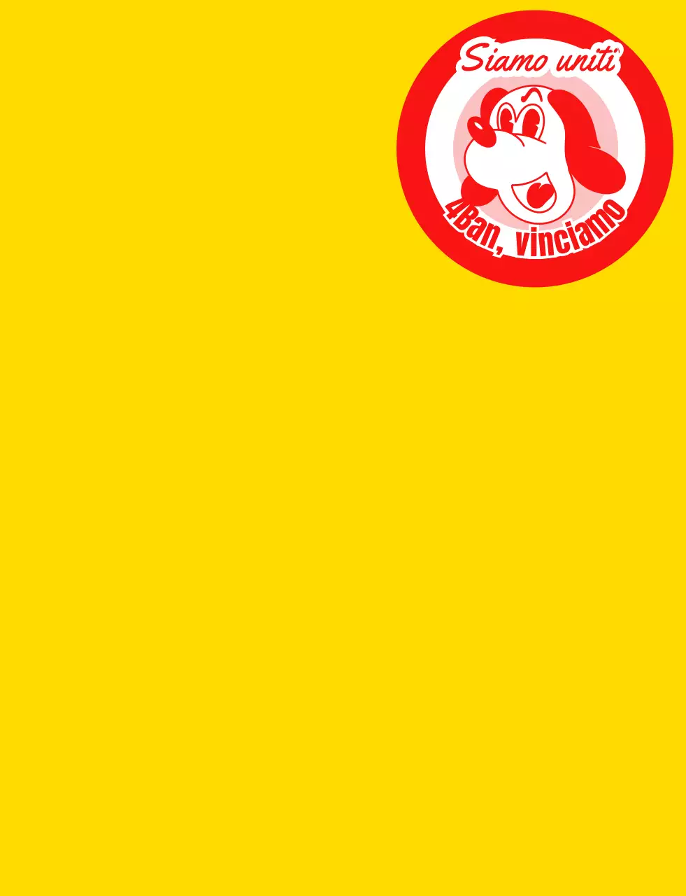 Maglietta per gruppi scolastici con illustrazione di un cucciolo in giallo