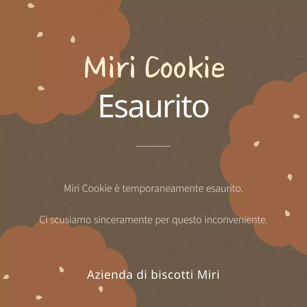 Avvisi di sovraccarico e di esaurimento scorte in marrone