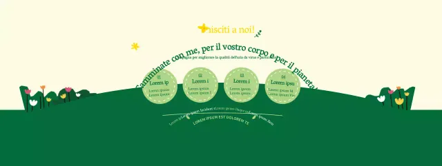A proposito della campagna "walk to work" in stile pulito verde e giallo