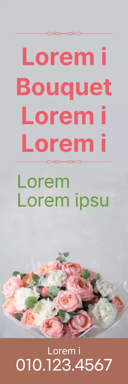 Photo surlignée avec texte en rose Promouvoir une boutique de fleuriste soignée