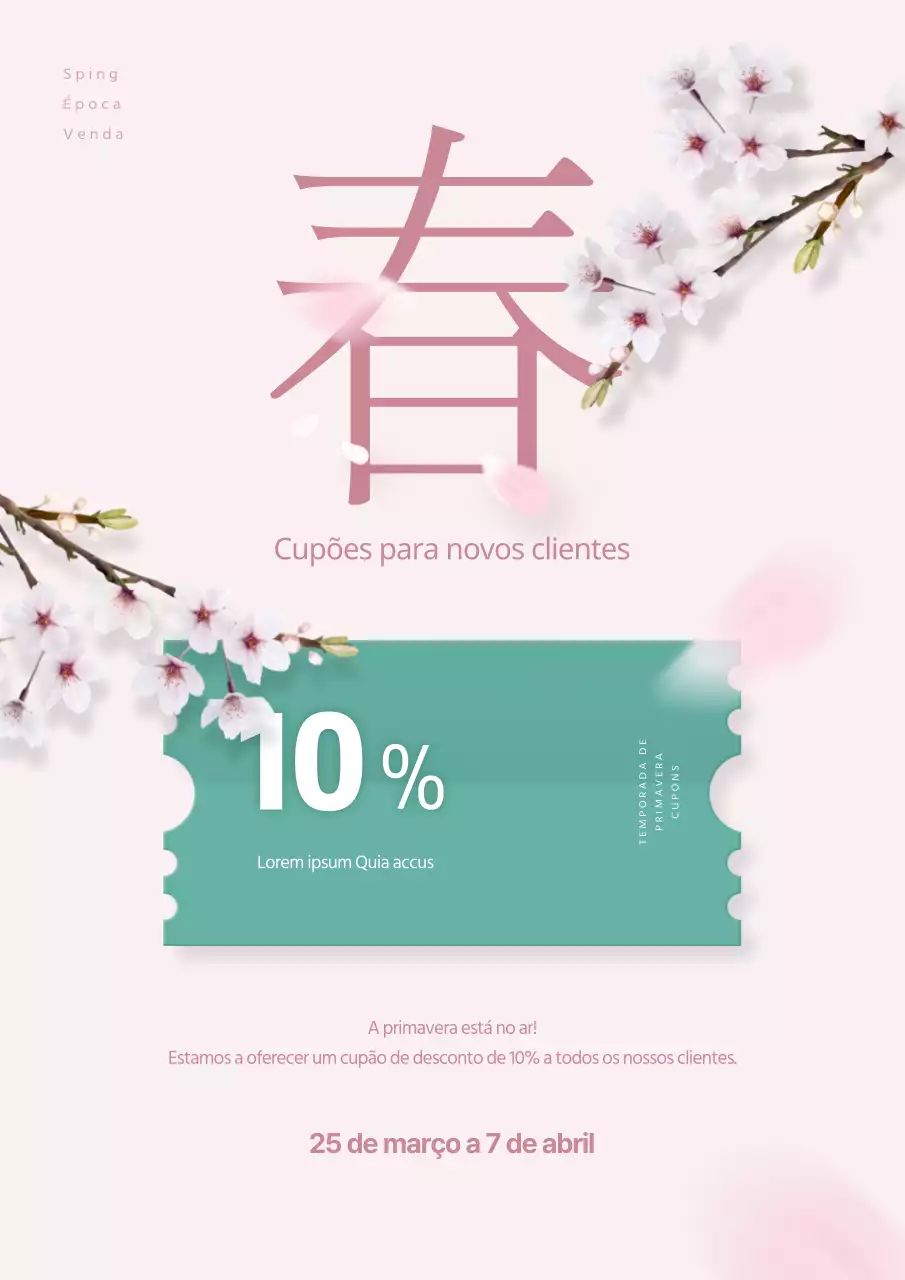 Cupões para novos clientes