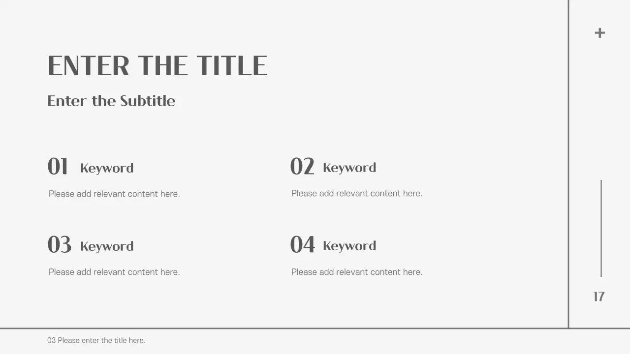 Grey Minimalist Template Presentation