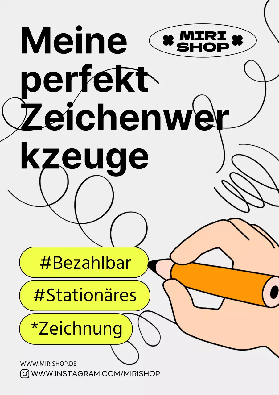 Anschaulich illustrierte Poster