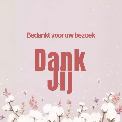 Bedankt voor uw bezoek