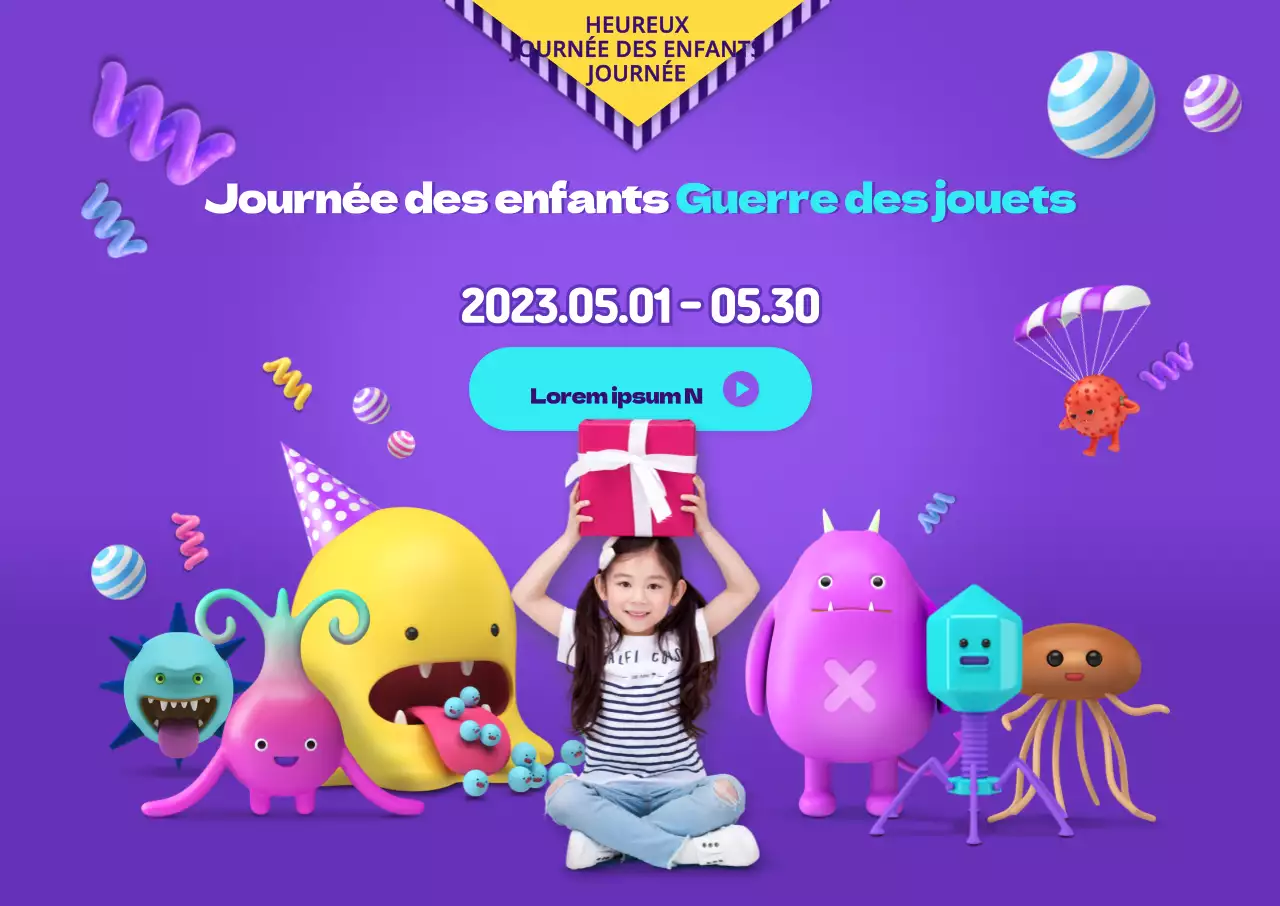 Salon du jouet de la journée de l'enfant