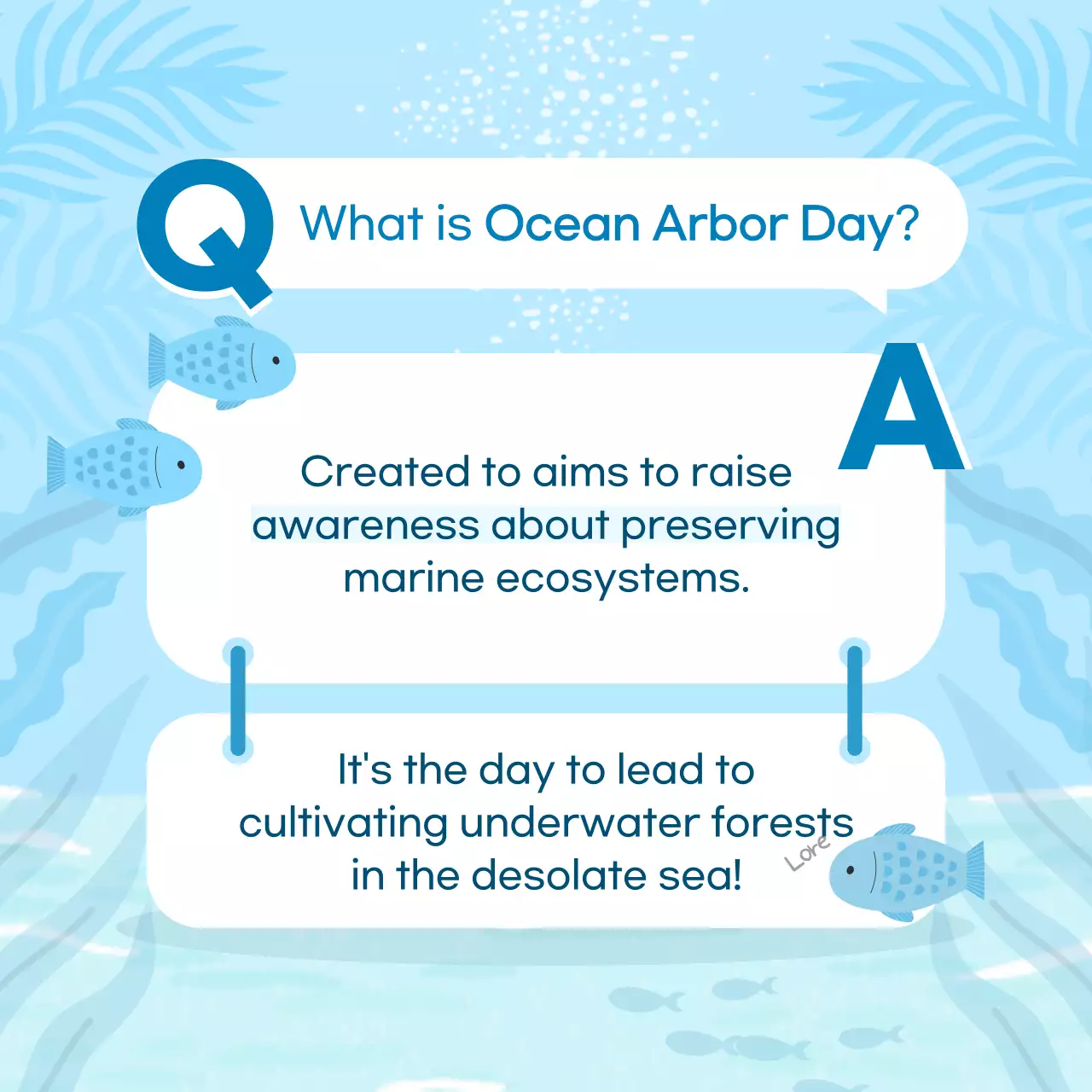 Blue Modern Ocean Announcement Instagram Carousel