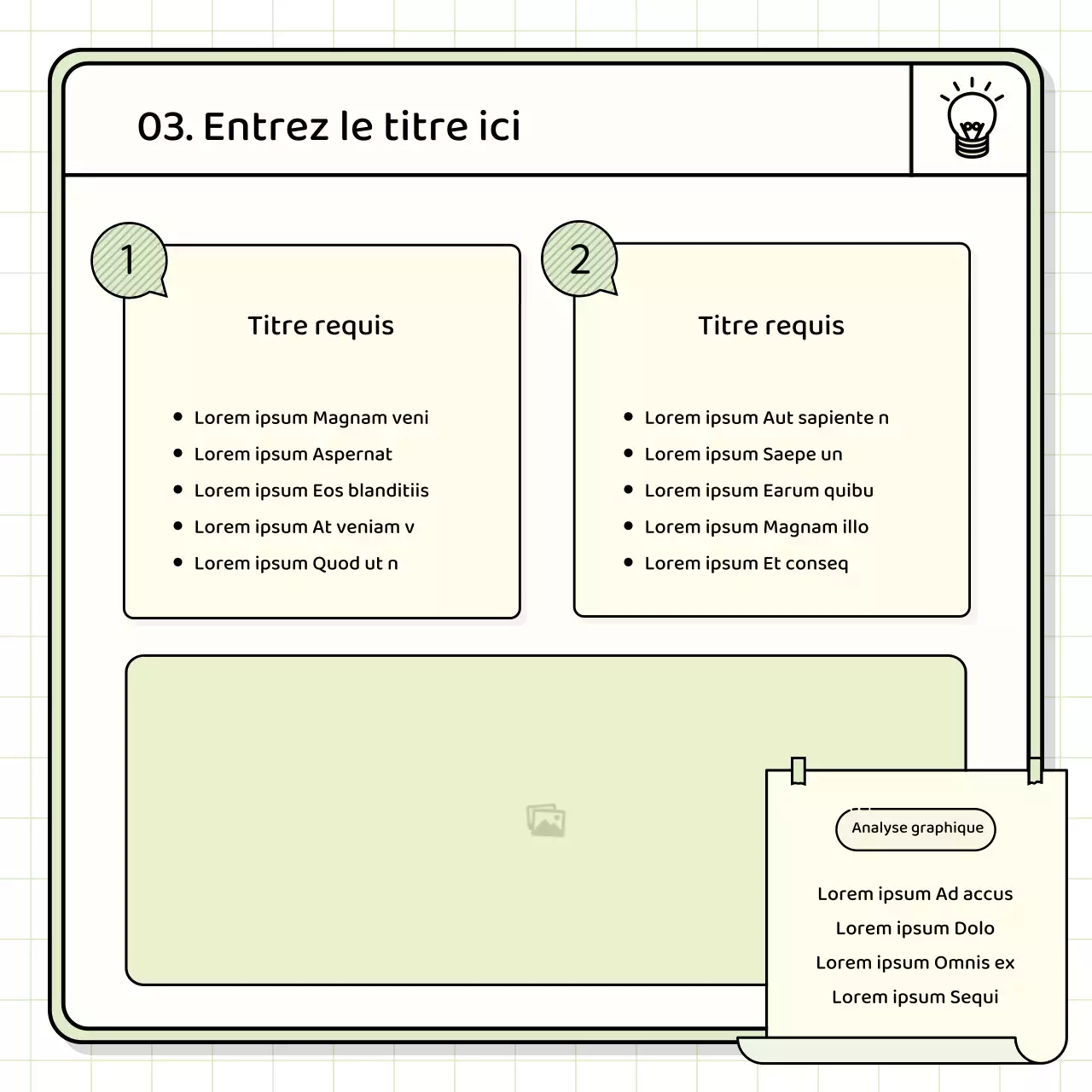Kit de présentation de base en jaune et chartreuse