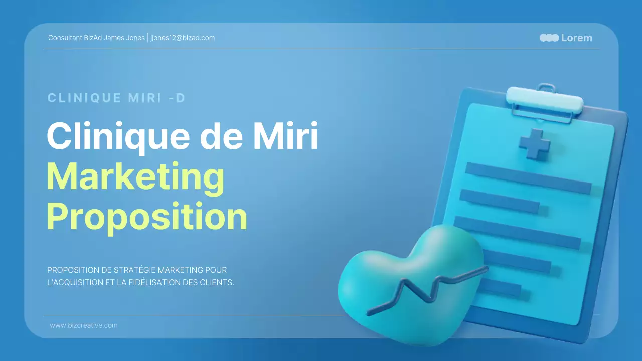 Présentations médicales en bleu