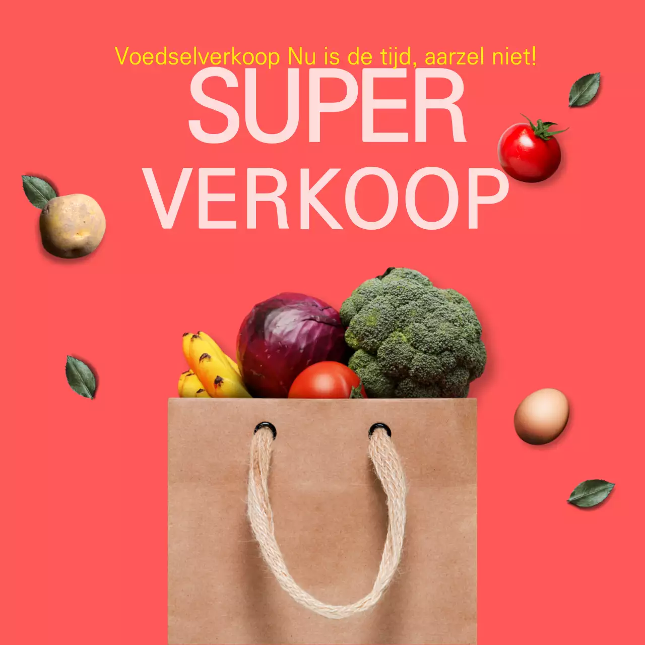 Een poster die een uitverkoop promoot met een bos fuchsiakleuren.