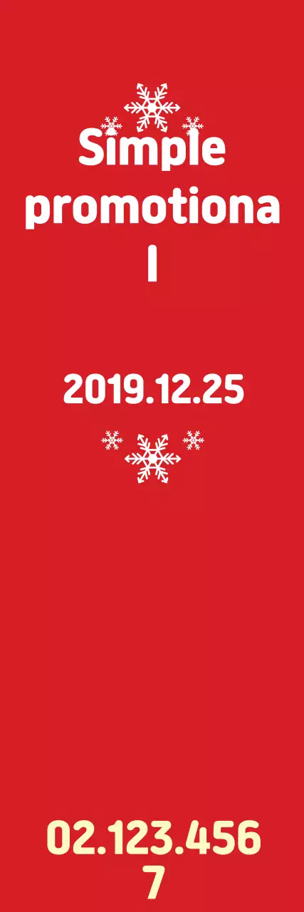 Banner promocional vermelho e limpo