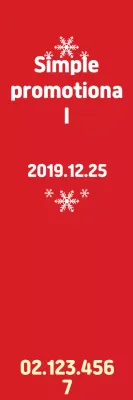 Banner promocional vermelho e limpo