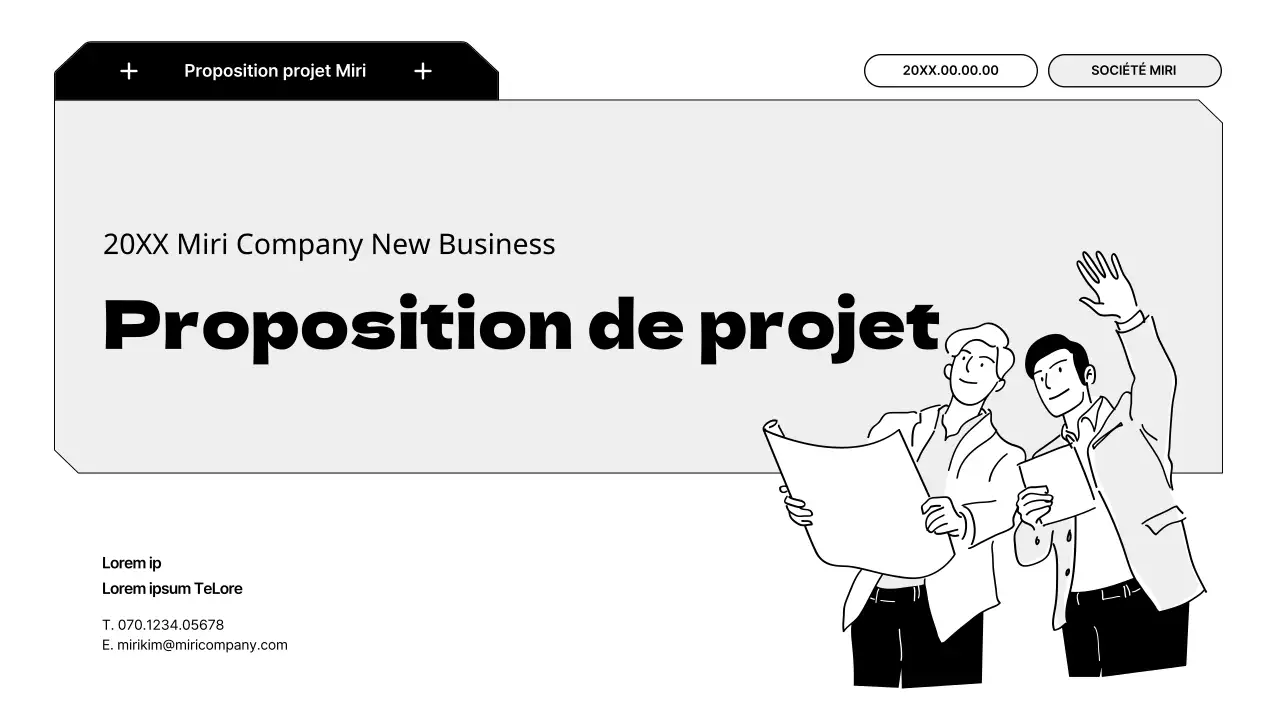 Une proposition simple et modulable avec des illustrations en noir et blanc