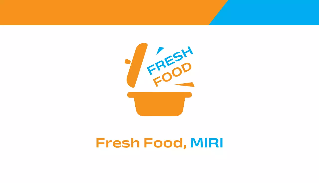 Orange Modern Food Business Card