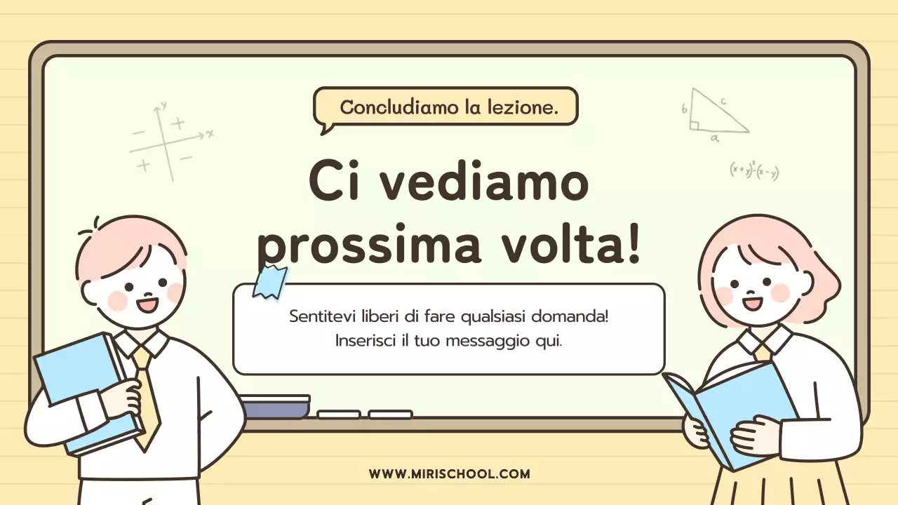 Illustrazioni simpatiche a tema lavagna pastello per l'uso in classe