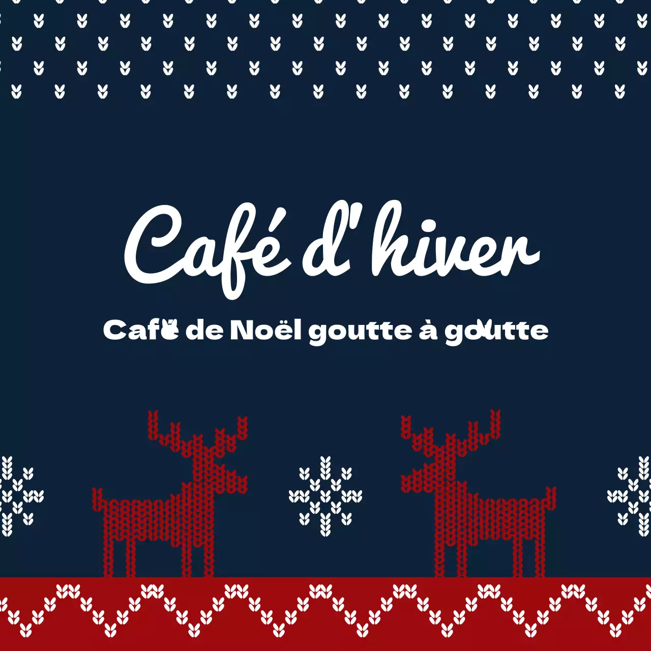 Café goutte à goutte de Noël