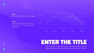 Purple Modern Graph Presentation Infographic