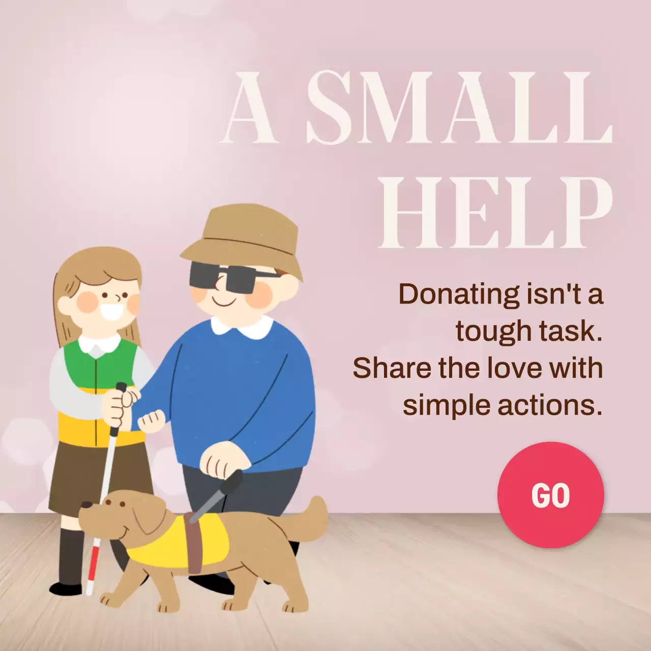 Blue Simple Volunteer Announcement Instagram Post