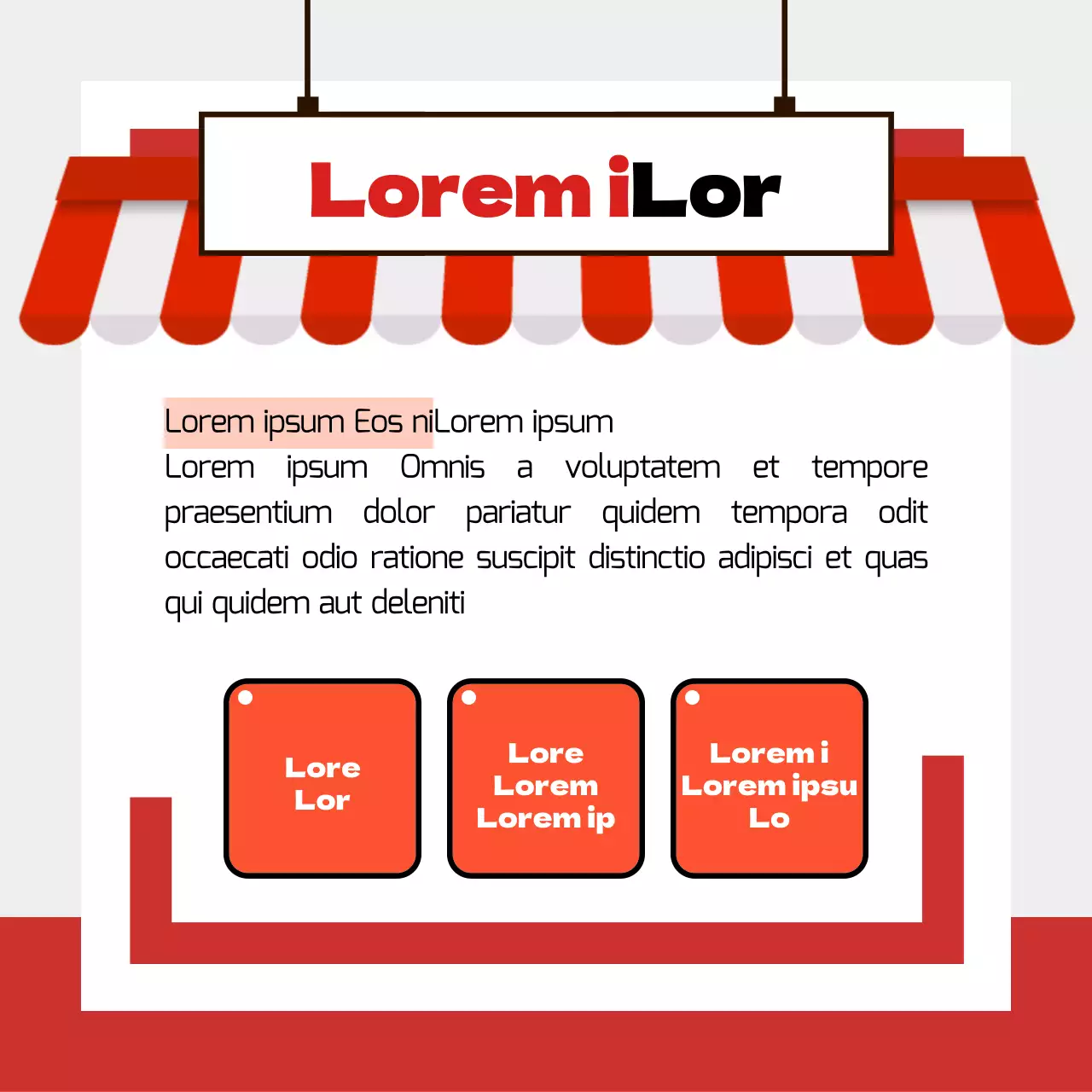 Lokales Handelsgesetzbuch mit dem Konzept des roten Ladens