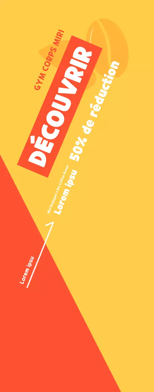 Bannière promotionnelle pour une salle de sport joyeuse