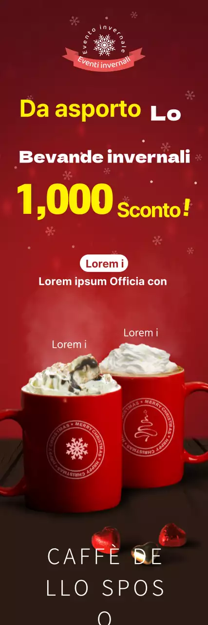 Promuovete il vostro menu natalizio con una foto in rosso