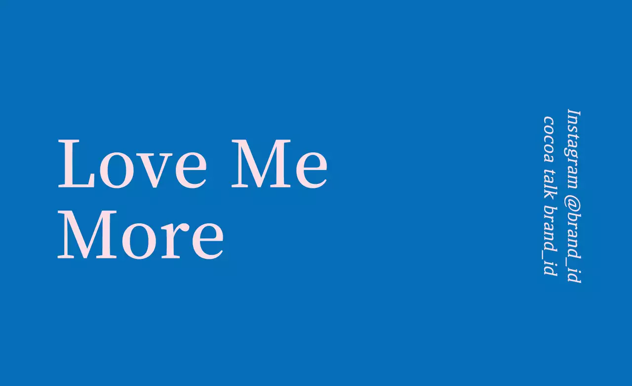 Blue-pink brand label