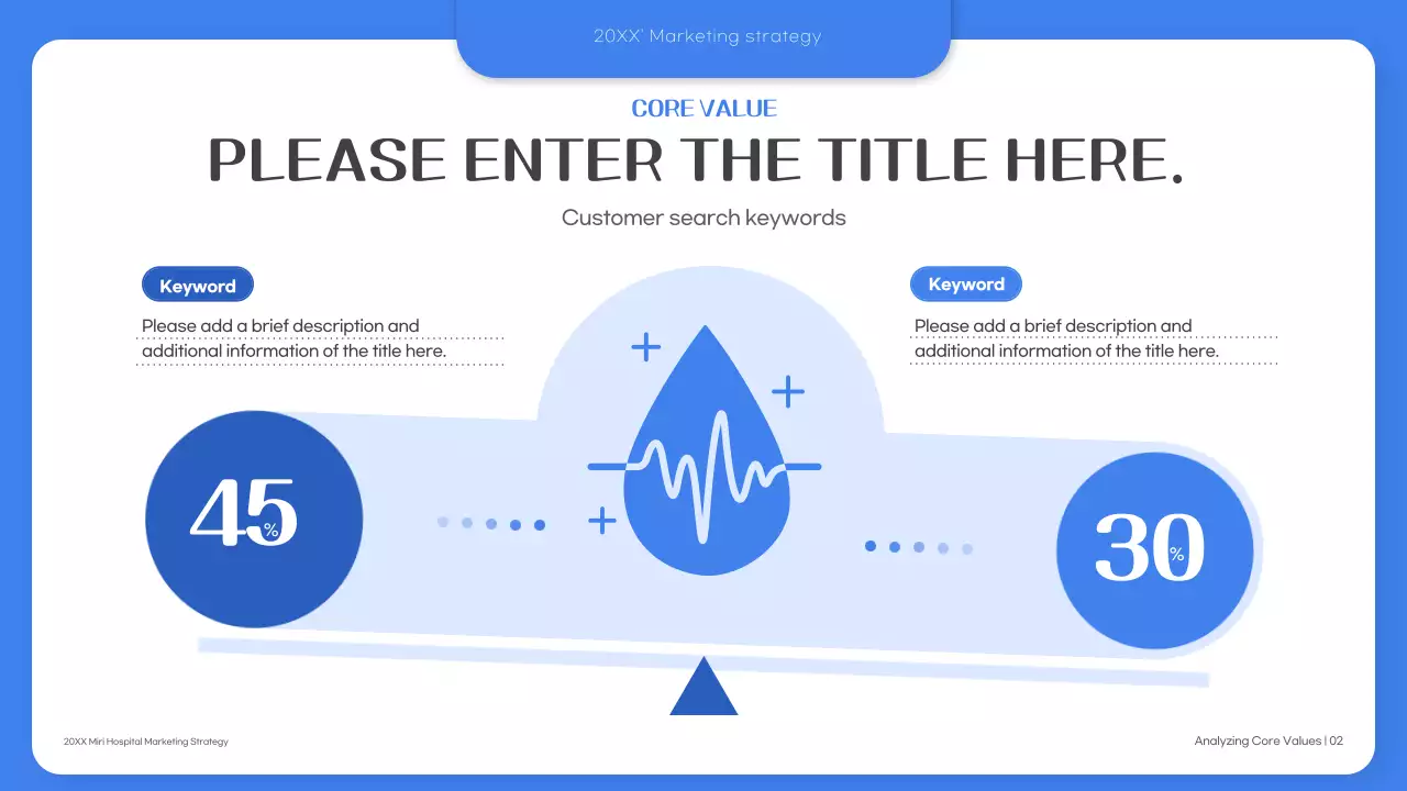 Bài thuyết trình về Kế hoạch tiếp thị bệnh viện chuyên nghiệp Blue
