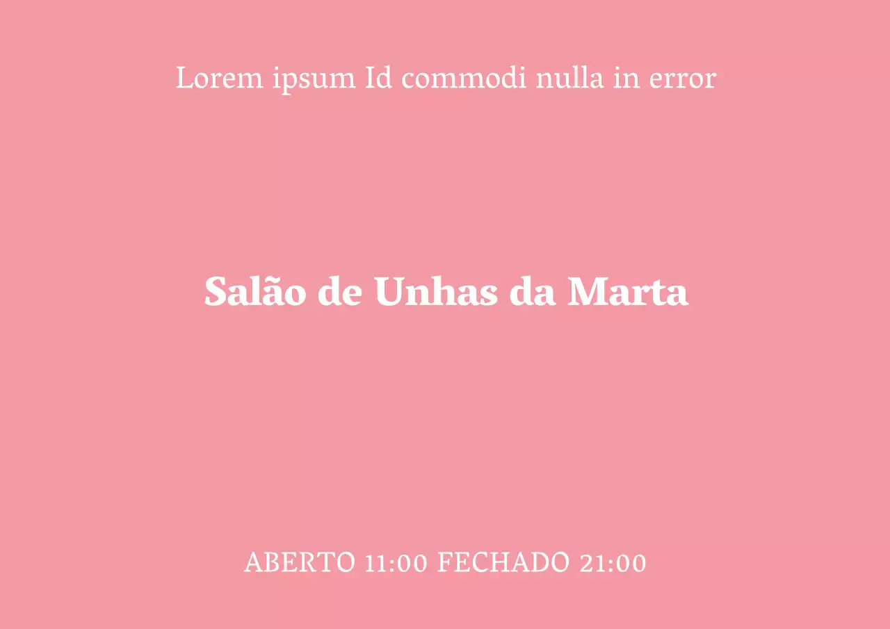 Loja de unhas_Pôster de garagem
