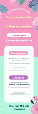 Un annuncio speciale con un tocco tropicale