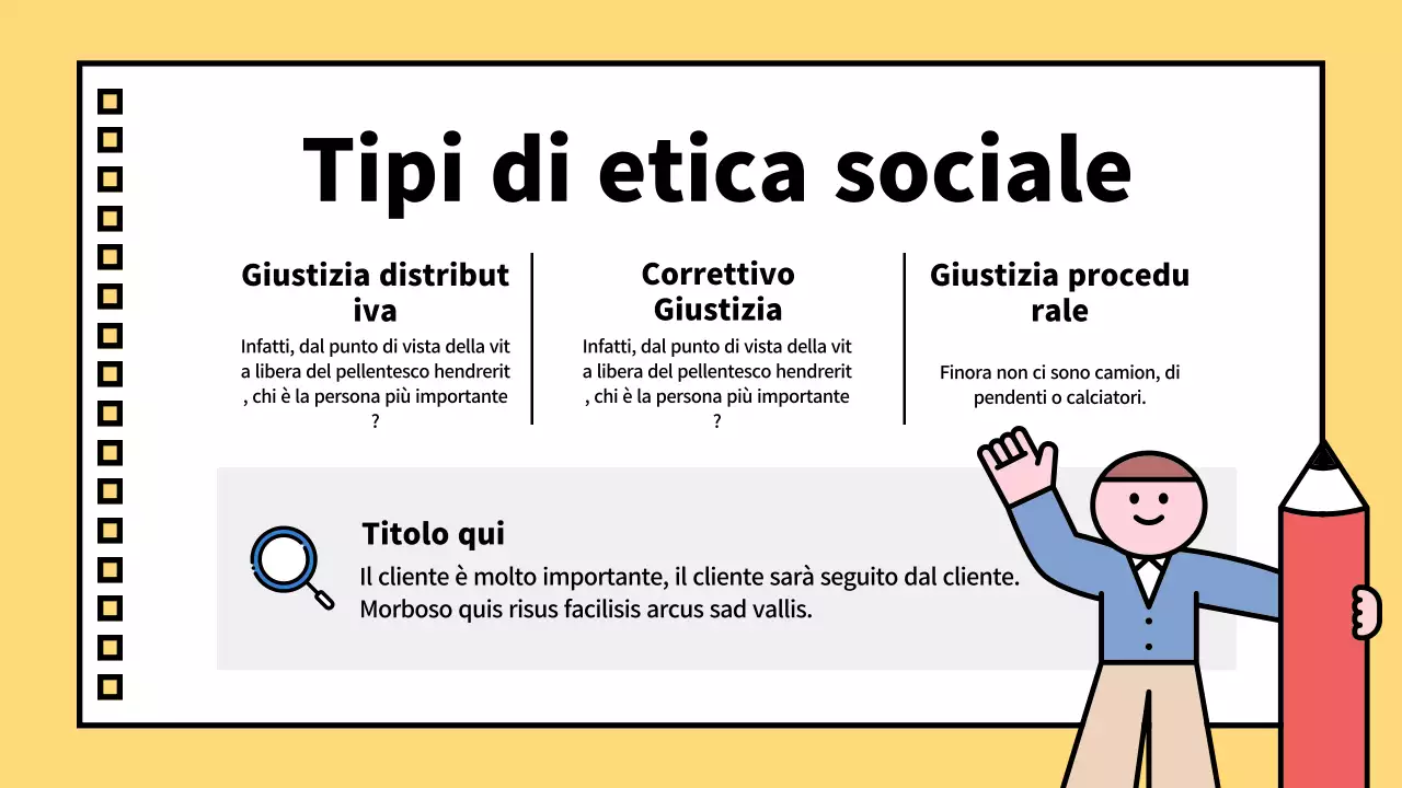 Illustrazioni vivaci e simpatiche sulla vita e sull'etica