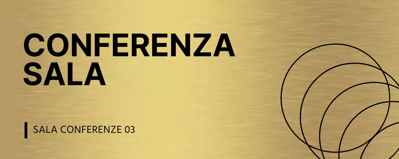 Nome della sala riunioni con linea nera