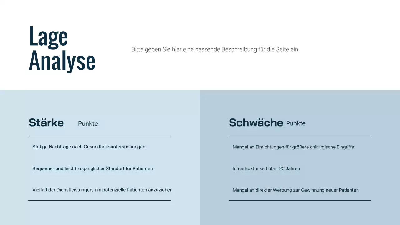 Ein einfaches blaues Krankenhaus-Online-Marketing-Handbuch