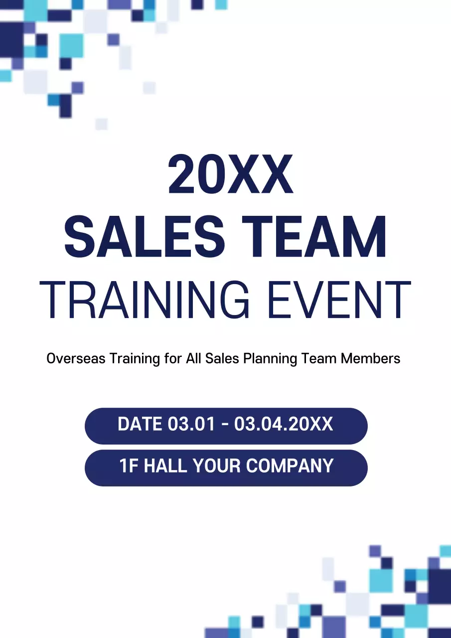 Blue Modern Sales Announcement Poster