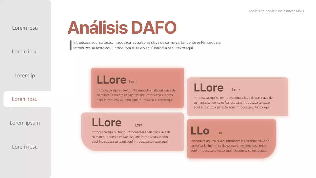 Informe de consultoría limpio degradado rosa-beige