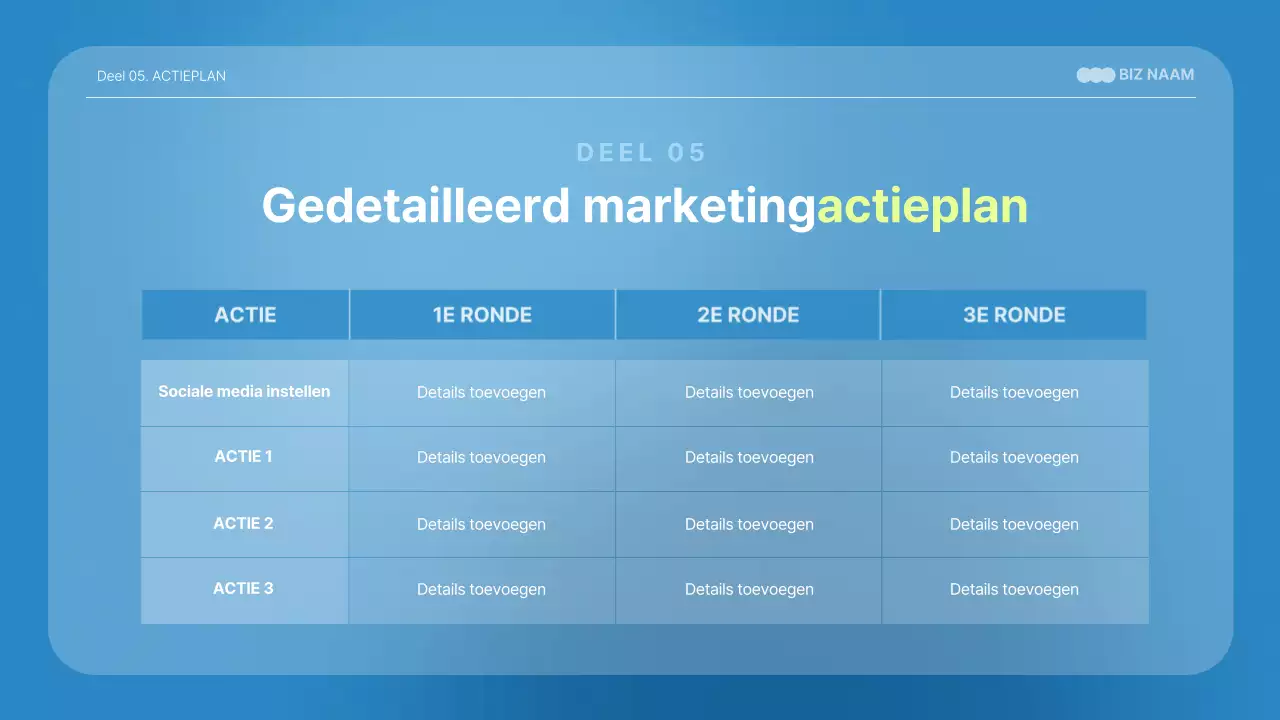 Medische presentaties in blauw