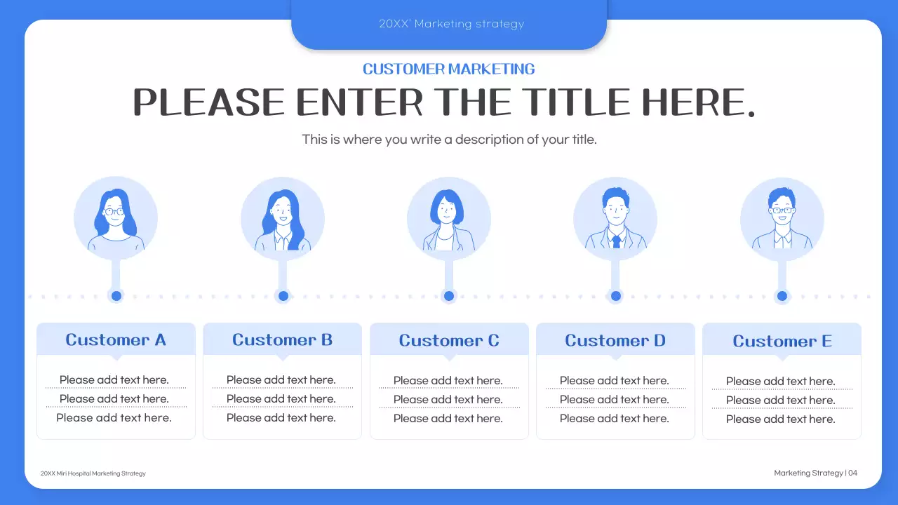 Bài thuyết trình về Kế hoạch tiếp thị bệnh viện chuyên nghiệp Blue