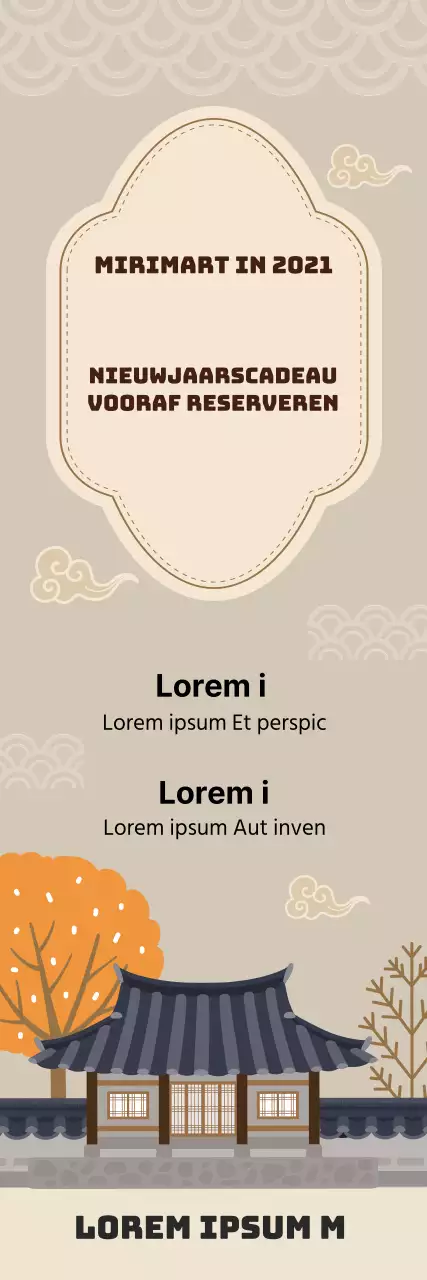 Beige letters Uitgelichte illustratie Traditionele nieuwjaarsreserve