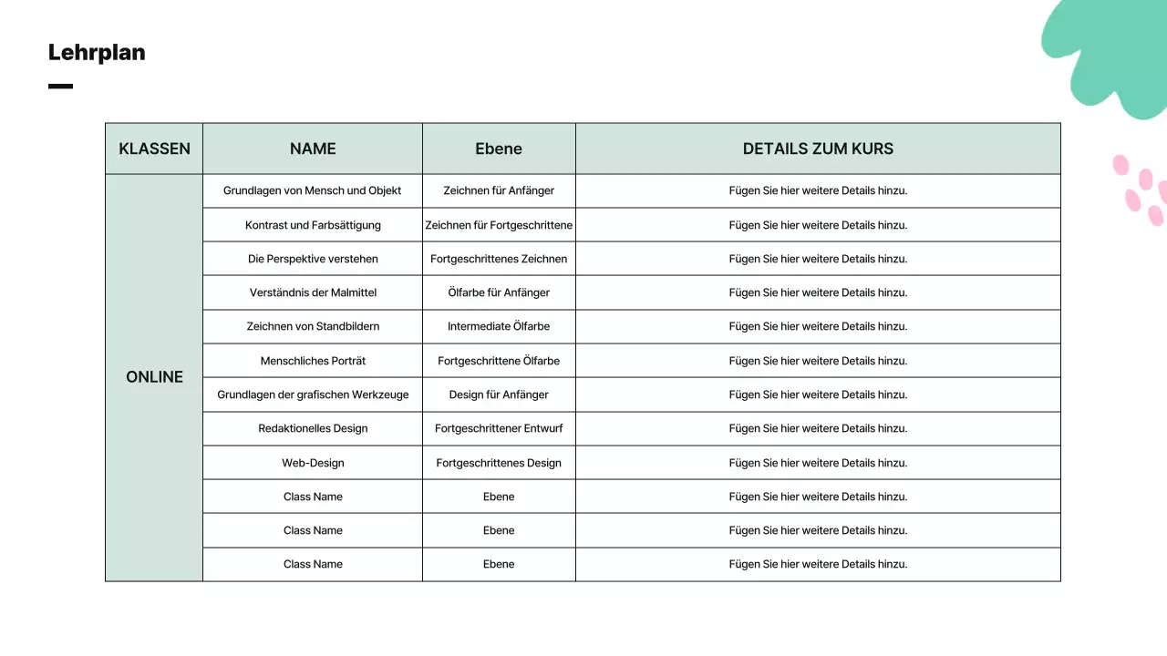 Eine niedliche abstrakte Illustration mit lebhaften Farben zur Vorstellung des Geschäftsplans und des Lehrplans Ihrer Schule