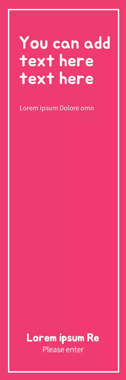 Banner de anúncio simples rosa