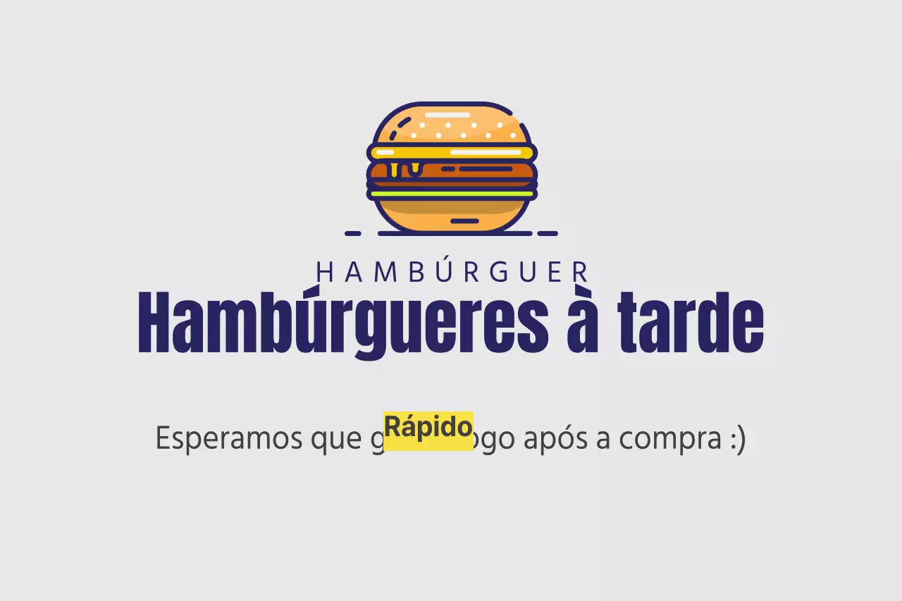 Hambúrguer da tarde