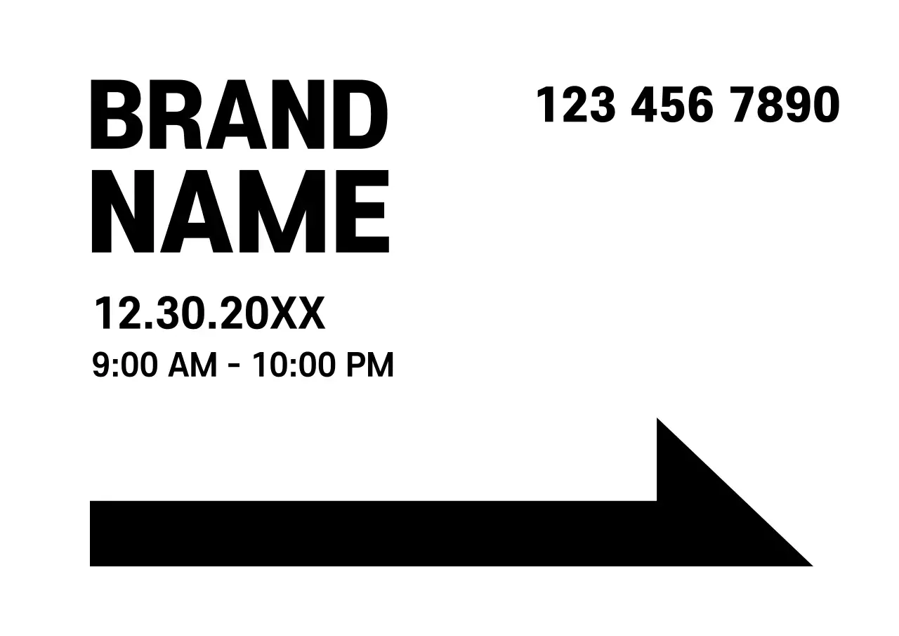 Black Minimal Event Announcement Poster