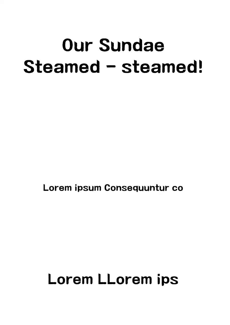 Poster Promosi Sundae Hitam Sederhana