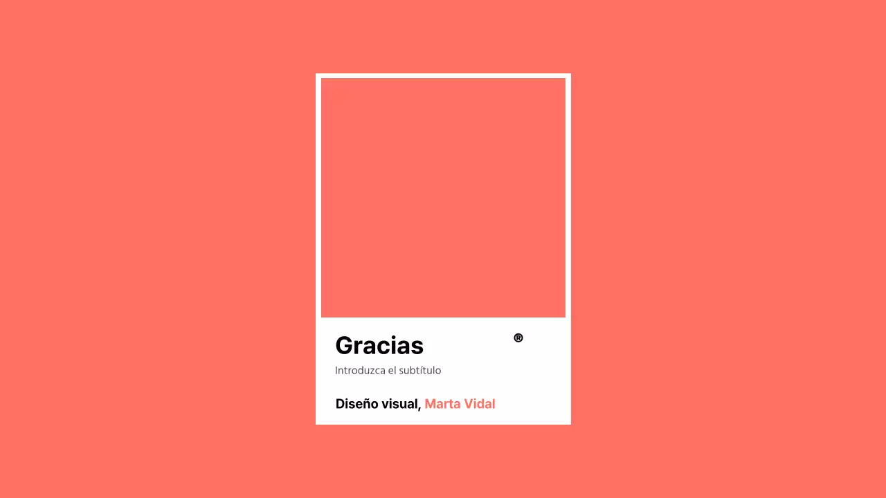 Chip de color, Coral