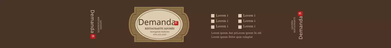 Caja Bento Japonesa Simple Marrón